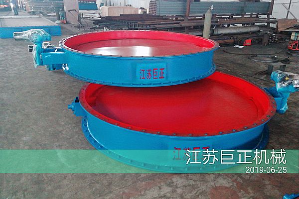 圓形擋板門(直徑220cm)制作完工,現場展示