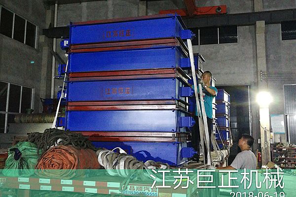 方形擋板門(寬10m)已完工,待發往預定客戶